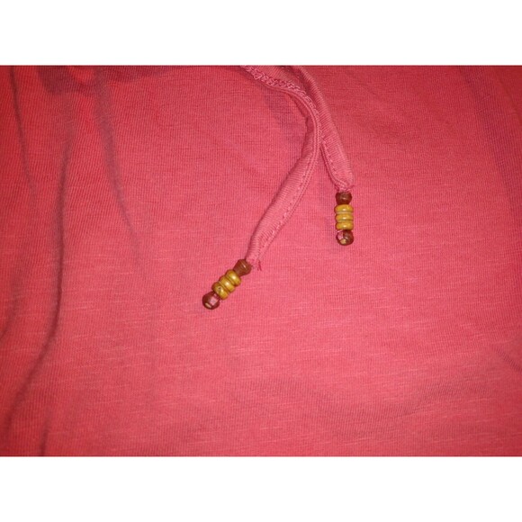 JM Collection Womens Shirt Size L Short Sleeve Tunic Embroidery Orange Boho - Picture 5 of 5